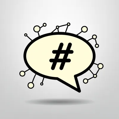 Illustration hashtag - Image 1
