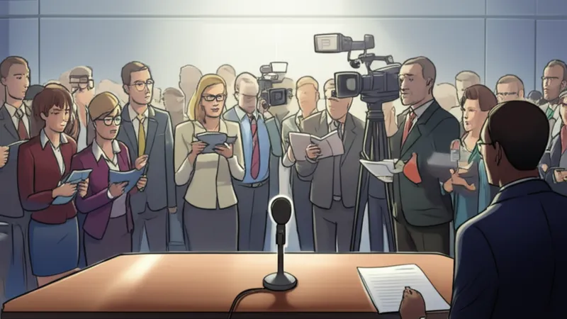 Illustration visuelle de pressers: Conférence de presse - Image 1