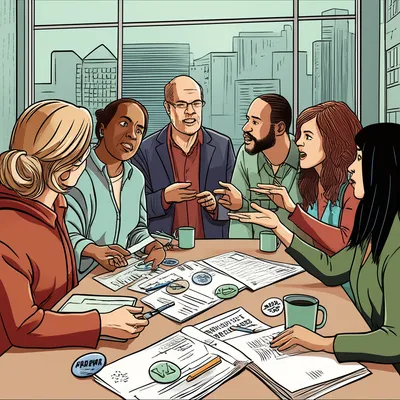 Illustration politicking - Image 1