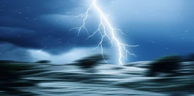 Illustration thundering