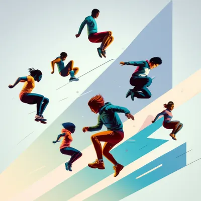 Illustration jumping - Image 1